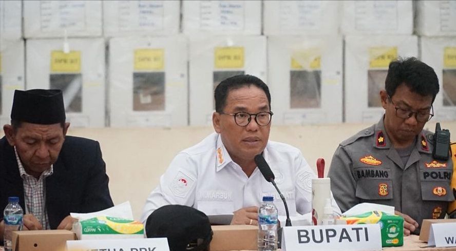 Hadiri Rapat Pleno Penetapan Hasil Pemilu, Pj Bupati PPU Sampaikan Apresiasi ke Petugas Kecamatan Sepaku (Foto Istimewa)
