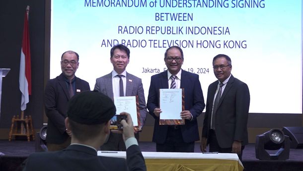 Perluas Jangkauan Siaran, RRI Tandatangani MoU dengan Radio Televisi Hong Kong