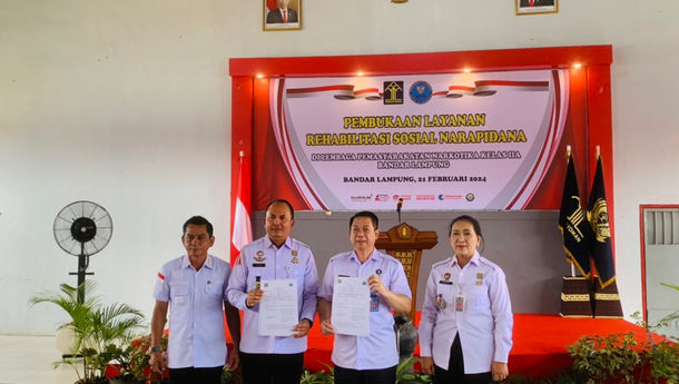 Lapas Narkotika Kelas IIA Bandar Lampung  Menjadi UPT Percontohan Layanan Rehabilitasi Sosial Narapidana