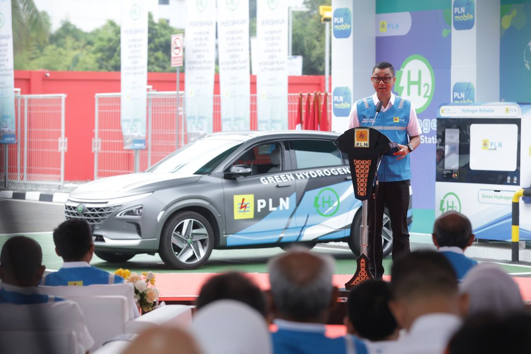 PT PLN (Persero) meresmikan Hydrogen Refueling Station (HRS) pada Rabu , 21 Februari 2024. (TrenAsia)