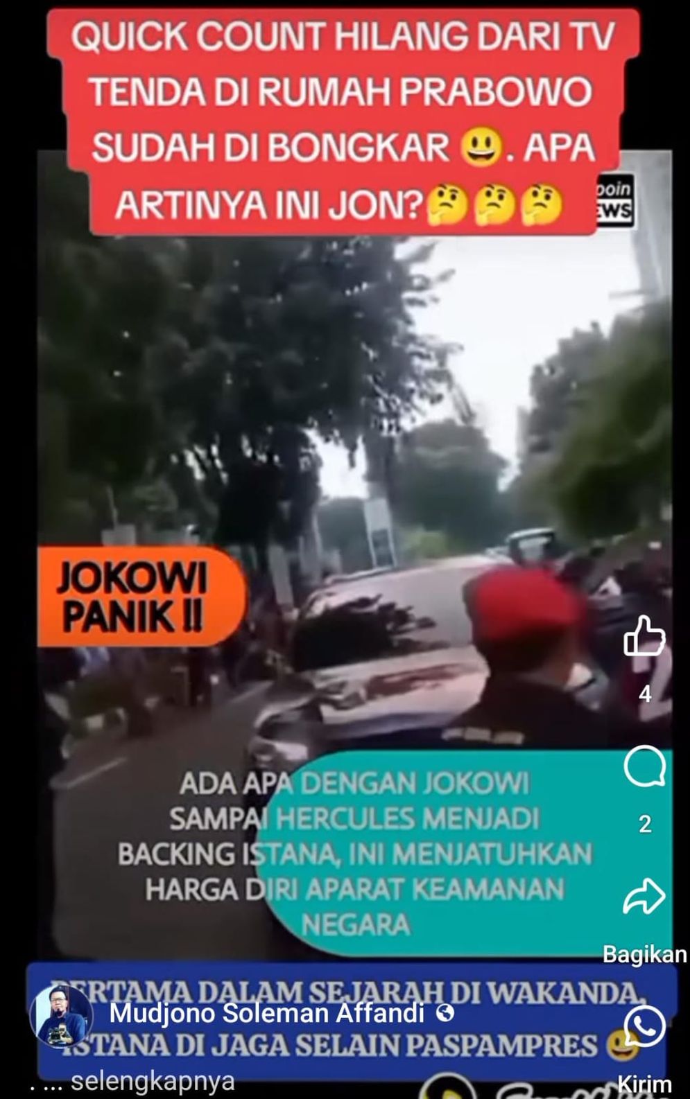 Hoaks: Istana Kepresidenan Dijaga Selain Aparat Keamanan, Cek Faktanya Yuk!