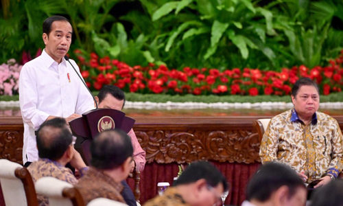 Presiden Joko Widodo menekankan sejumlah poin dalam Sidang Kabinet Paripurna (SKP) bersama para jajarannya yang digelar di Istana Negara, Jakarta, pada Senin, 26 Februari 2024.