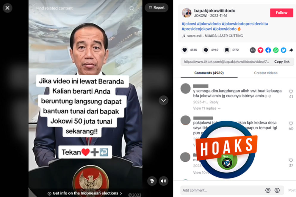 Hoaks: Bantuan Rp 50 Juta dari Jokowi, Simak ini Faktanya