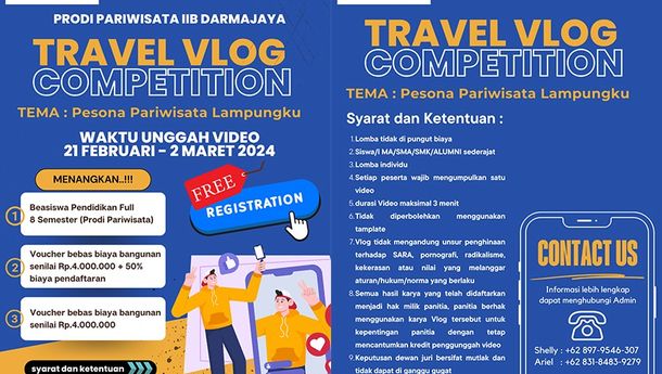 Traveling Bonus Kuliah! Kuy Ikutan Vlog Kompetisi Ini