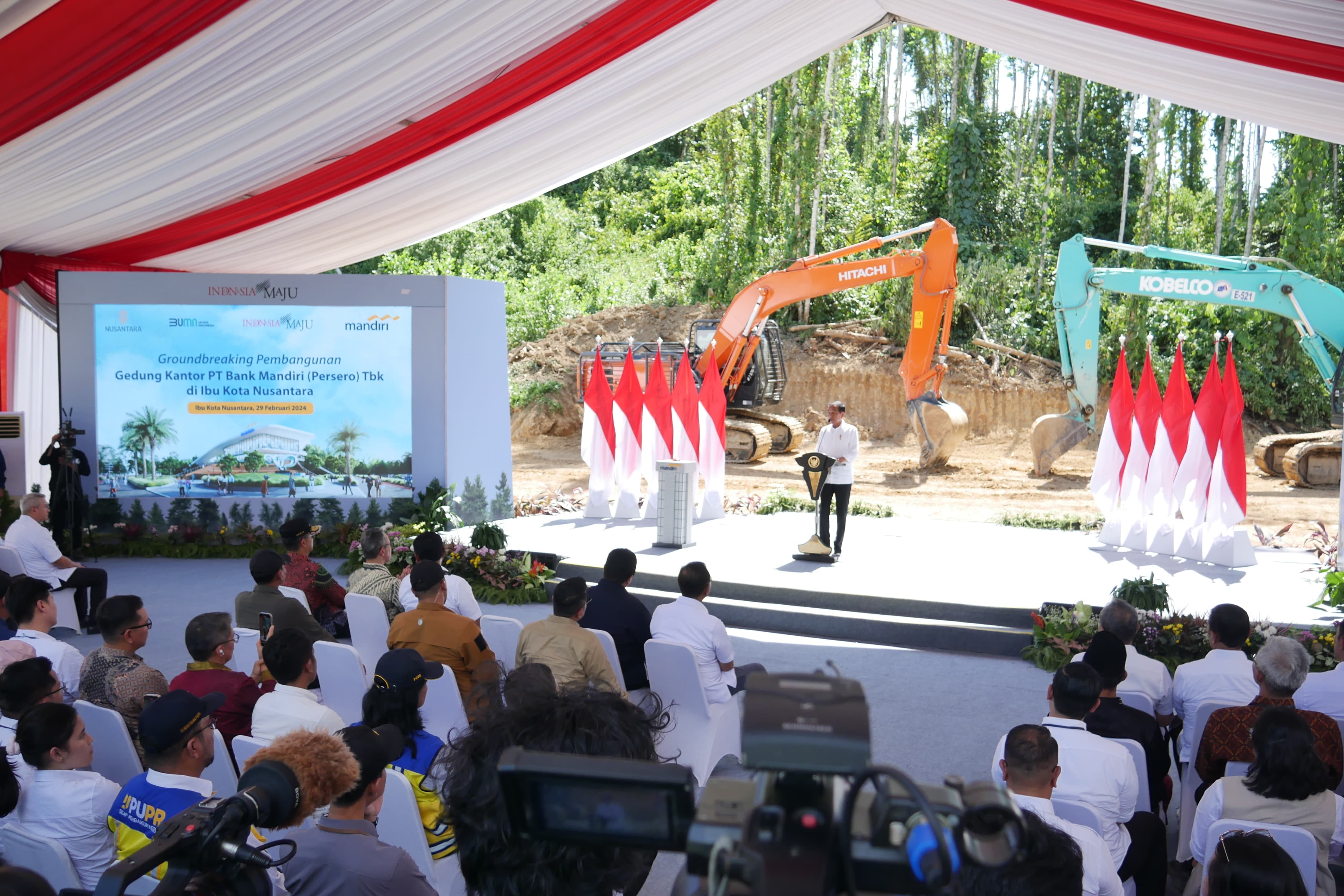 Akses Layanan Perbankan, Groundbreaking Pembangunan Kantor Mandiri Digital Services di Nusantara