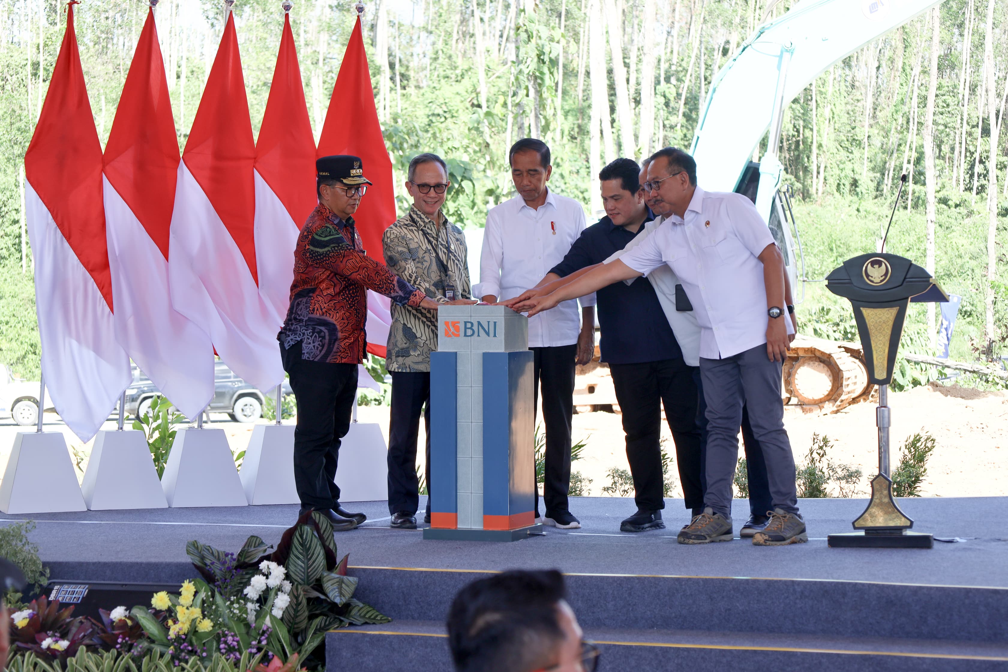 Bentuk Ekosistem Perbankan, Groundbreaking Gedung BNI di Kawasan Mini Financial Center IKN