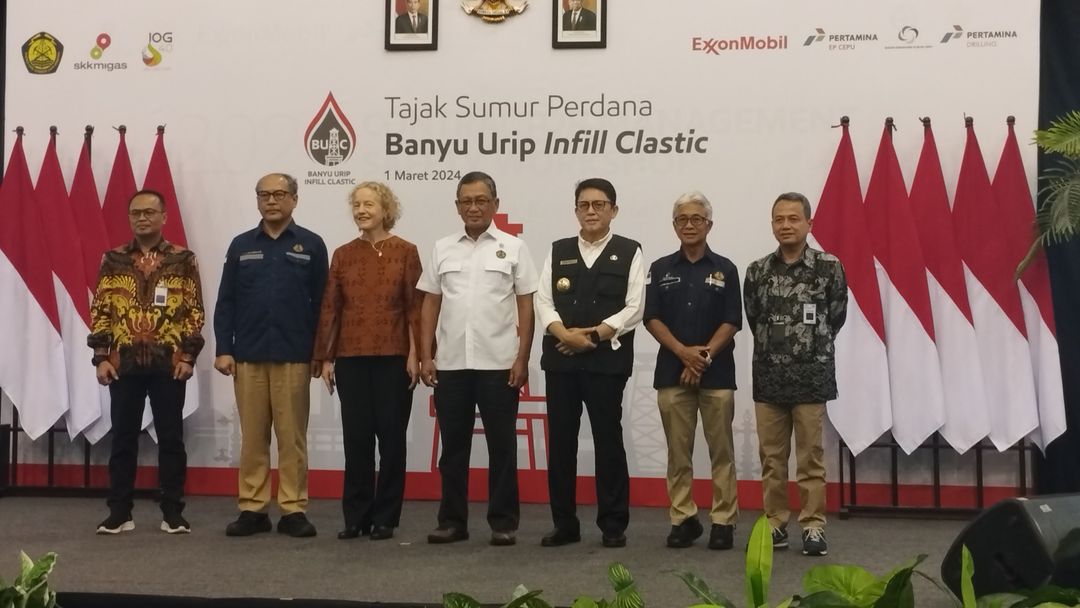 Menteri ESDM Arifin Tasrif  dan Jajaran di Blok Cepu Lapangan Banyu Urip pada Jumat, 1 Maret 2024