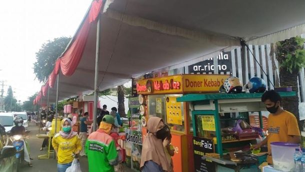 Jelang Ramadan, Bazar Takjil Enggal Bandar Lampung Kembali Dibuka