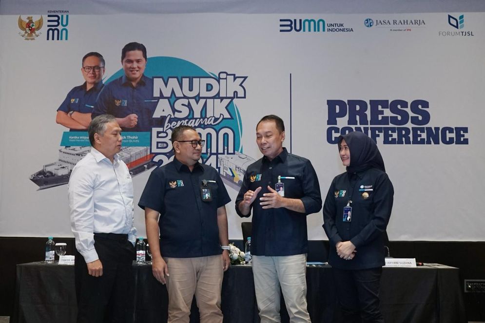 Kementerian BUMN kembali gelar program mudik bersama BUMN dengan tema “Mudik Asyik Bersama BUMN 2024”. 