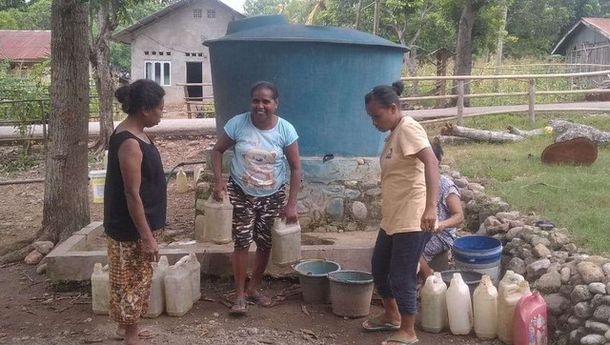 Warga Desa Numponi, Kabupaten Malaka Keluhkan Distribusi Air Bersih Tidak Merata