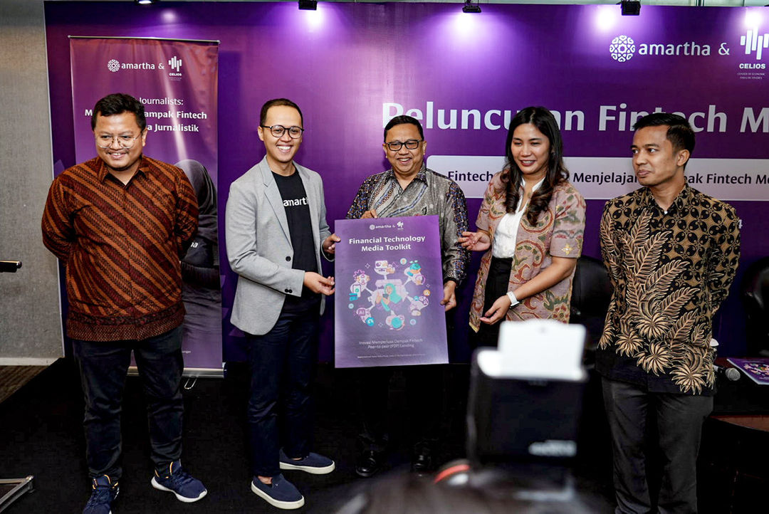 Peluncuran Fintech Media Toolkit oleh Amartha dan CELIOS.