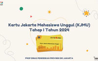 Ilustrasi Kartu Jakarta Mahasiswa Unggul (KJMU) 
