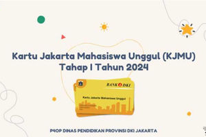 Ilustrasi Kartu Jakarta Mahasiswa Unggul (KJMU) 