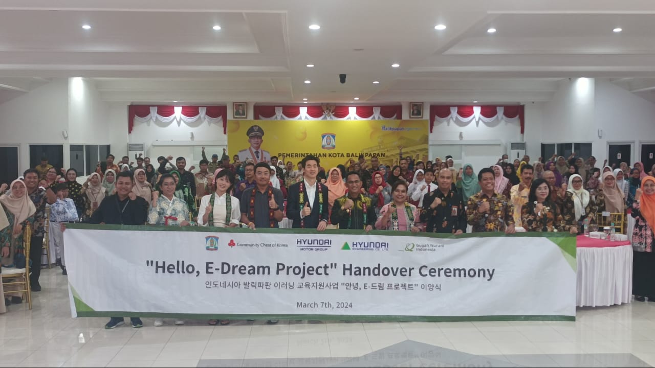 Wali Kota Balikpapan: Terima Kasih Hyundai Engineering Atas Program CSR "Hello, E-Dream Project"