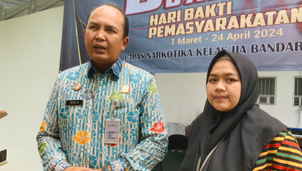 Hari Bhakti Pemasyarakatan ke-60, Lapas Narkotika Kelas IIA Bandar Lampung Donor Darah