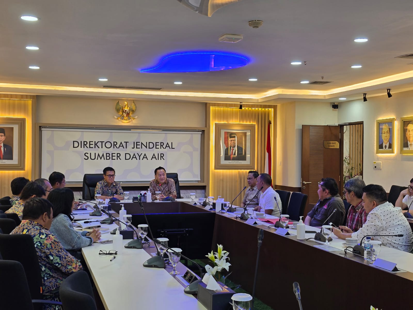 Pertemuan Wali Kota Tomohon, Caroll Senduk dan Dirjen SDA Kementerian PUPR di Jakarta. (Foto:Istimewa)