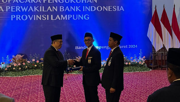 Gantikan Budiyono, Junanto Herdiawan Resmi Dilantik Sebagai Kepala BI Lampung