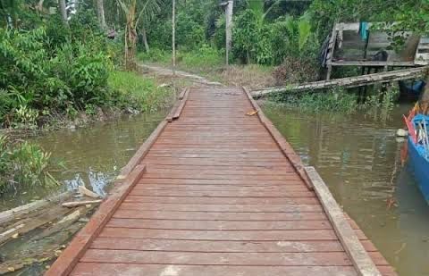 Pemerintah Desa Muara Enggelam Siap Lanjutkan Proyek Penyambungan Jembatan Tahun Ini