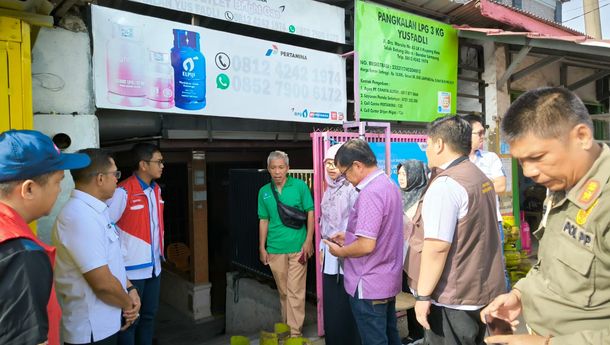 Pastikan Pasokan LPG, Pemprov Bersama Pertamina Turun Lapangan Cek Pangkalan Resmi