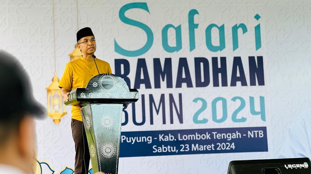 Safari Ramadan BUMN 2024, PLN Berikan 1.000 Paket Sembako Murah ke Masyarakat Lombok Tengah