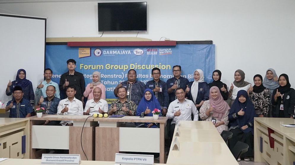 FEB IIB Darmajaya menggelar Forum Group Discussion (FGD) Rencana Strategi (Renstra) 2023 – 2027