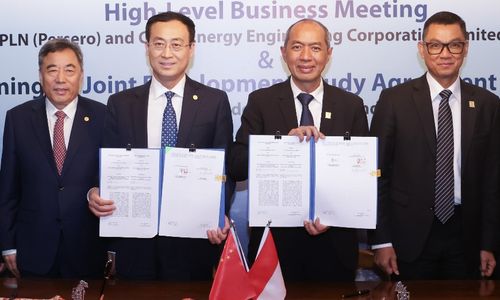 PT PLN (Persero) melalui Sub Holding PLN Indonesia Power menandatangani Perjanjian Studi Pengembangan Bersama atau Joint Development Studi Agreement (JDSA) dengan China Energy Engineering Group Co., Ltd (CEEC) di Jakarta, 21 Maret 2024. 