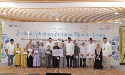Tebar Berkah Ramadan 1445 H, Bank Mandiri Santuni 1.750 Anak Yatim dan Duafa di Kalimantan
