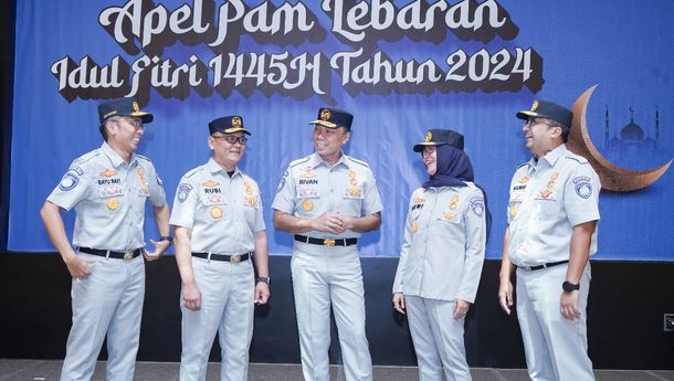  Pastikan Kesiapan Seluruh Personel, Dirut Jasa Raharja Pimpin Apel Pengamanan Mudik Lebaran 1445 H