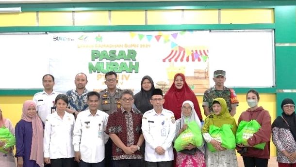 Jaga Inflasi Jelang Lebaran, PTPN IV Gelar Pasar Murah