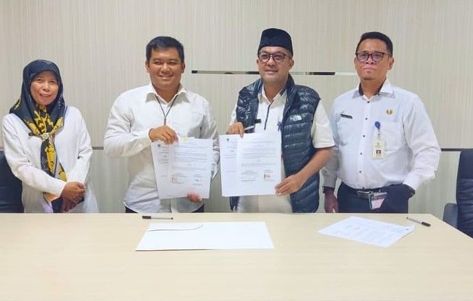 Dinas Koperasi, UKM, Perindustrian dan Perdagangan (KUKM Perindag) Kabupaten Penajam Paser Utara (PPU) melakukan Perjanjian Kerja Sama (PKS) dengan Dinas Perdagangan Kota Balikpapan.