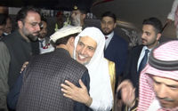 Sekretaris jenderal Liga Dunia Muslim (MWL), Dr. Mohammad bin Abdulkarim Al-Issa, tiba di Islamabad, Pakistan pada 7 April 2024..jpg