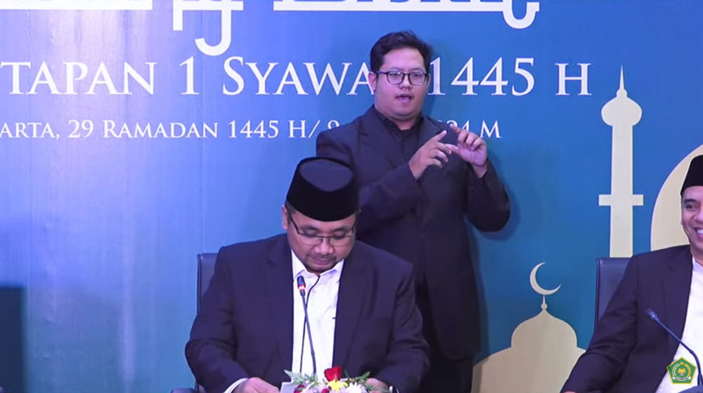 Konferensi Pers Penetapan 1 Syawal 1445 H