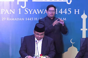 Konferensi Pers Penetapan 1 Syawal 1445 H
