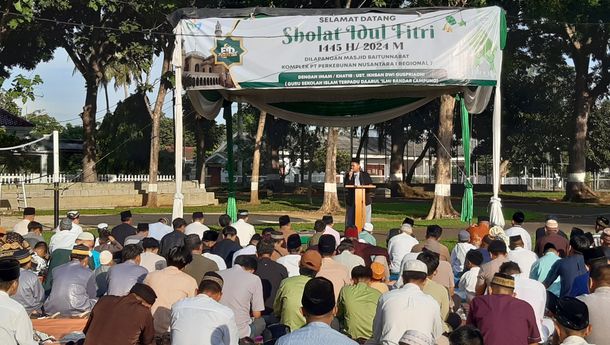 PTPN I Regional 7 Bandar Lampung Gelar Salat Idul Fitri