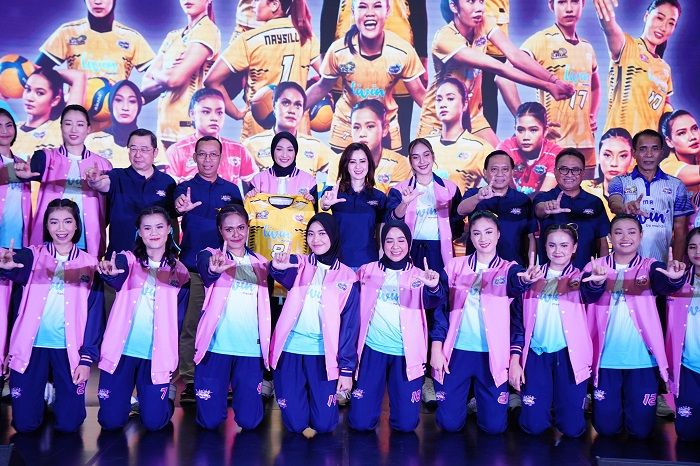 Bank Mandiri secara resmi mengumumkan tim voli putri profesional dengan nama Jakarta Livin’ Mandiri (JLM).  (TrenAsia)