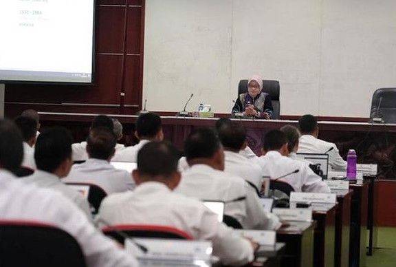 Sekretaris Daerah Provinsi Kaltim Sri Wahyuni didaulat memberikan ceramah pada Program Pendidikan Reguler Angkatan (PPRA) LXVI tahun 2024 Lemhanas RI.