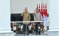 Presiden Jokowi dan PM Lee Hsien Loong di Istana Kepresidenan Bogor, Senin, 29/04/2024.