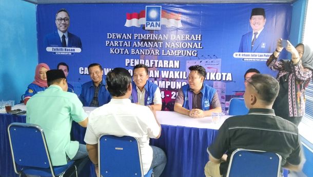 Iqbal Ardiansyah Daftar Penjaringan Calon Walikota Bandar Lampung di PAN
