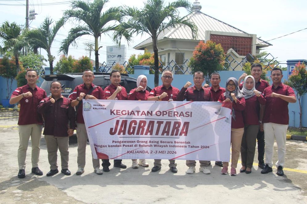 Pelaksanaan Operasi “JAGRATARA” Pengawasan Orang Asing Serentak Dengan Kendali Pusat di Seluruh Wilayah Indonesia 2024