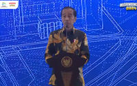 Presiden Jokowi dalam Musyawarah Perencanaan Pengembangan Nasional (Musrenbangnas) 2024.