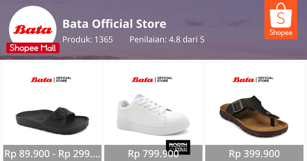  6 Produk Sepatu Bata Terlaris di Shopee