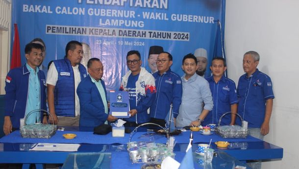 Ketua DPD Partai Demokrat Lampung Daftar Balon Wakil Gubernur di Penjaringan DPW PAN Lampung