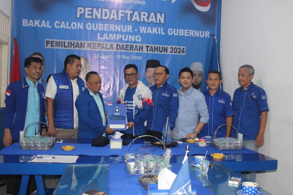 Ketua DPD Partai Demokrat Lampung Daftar Balon Wakil Gubernur di Penjaringan DPW PAN Lampung