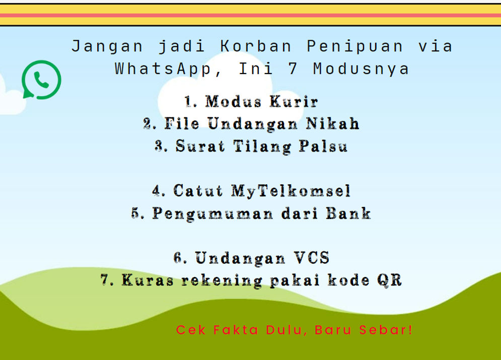 Jangan Sampai jadi Korban Penipuan via WhatsApp, Cek ini 7 Modusnya