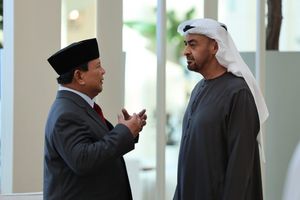 Presiden terpilih Prabowo Subianto dan MBZ.
