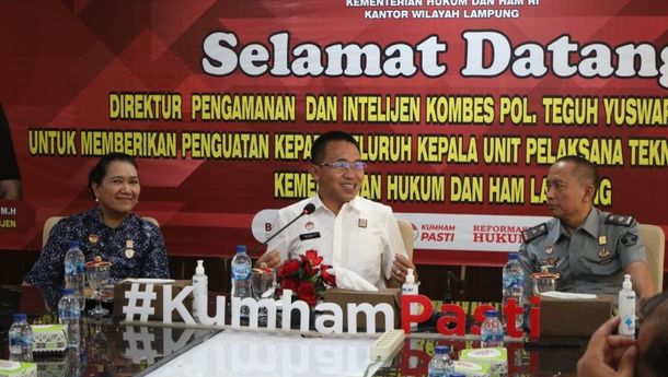 Rutan Kelas I Bandar Lampung Ikuti Penguatan Dirpamintel Ditjenpas di Kanwil Kemenkumham