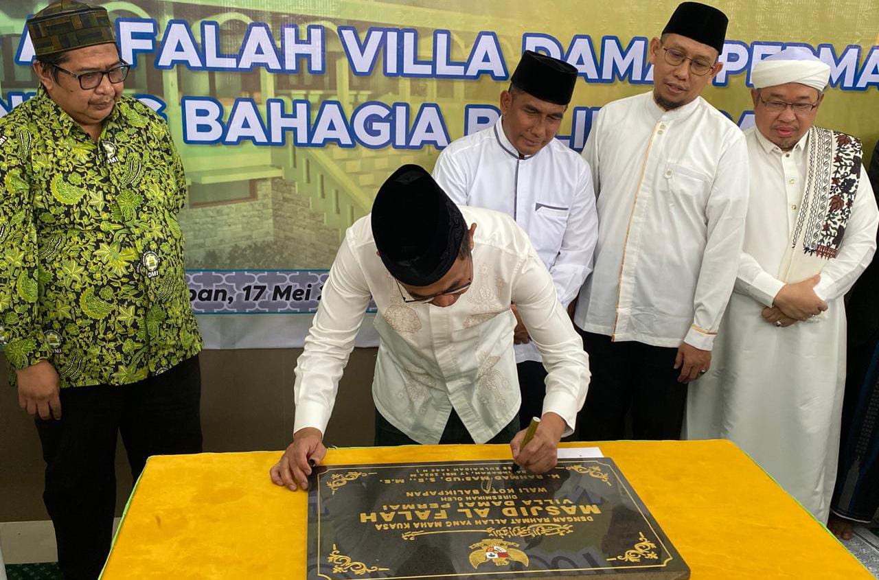 Masjid Al-Falah Villa Damai Permai Diresmikan Wali Kota Balikpapan