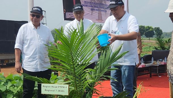 Regional 7 KSO PTPN IV Kebun Bekri Tanam Perdana Kelapa Sawit