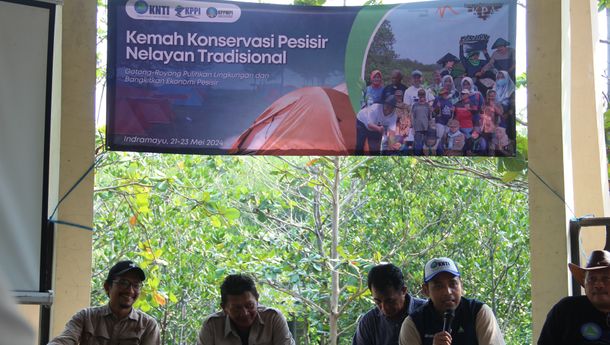KNTI Gelar Kemah Konservasi Pesisir Nelayan Tradisional di Ekowisata Karangsong Kabupaten Indramayu