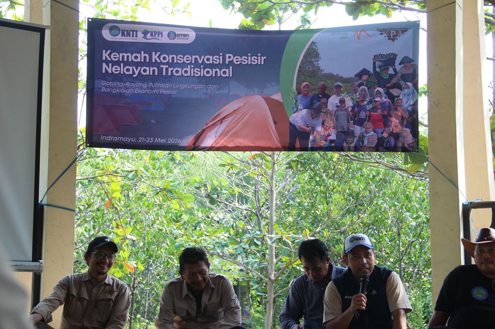 KNTI Gelar Kemah Konservasi Pesisir Nelayan Tradisional di Ekowisata Karangsong Kabupaten Indramayu